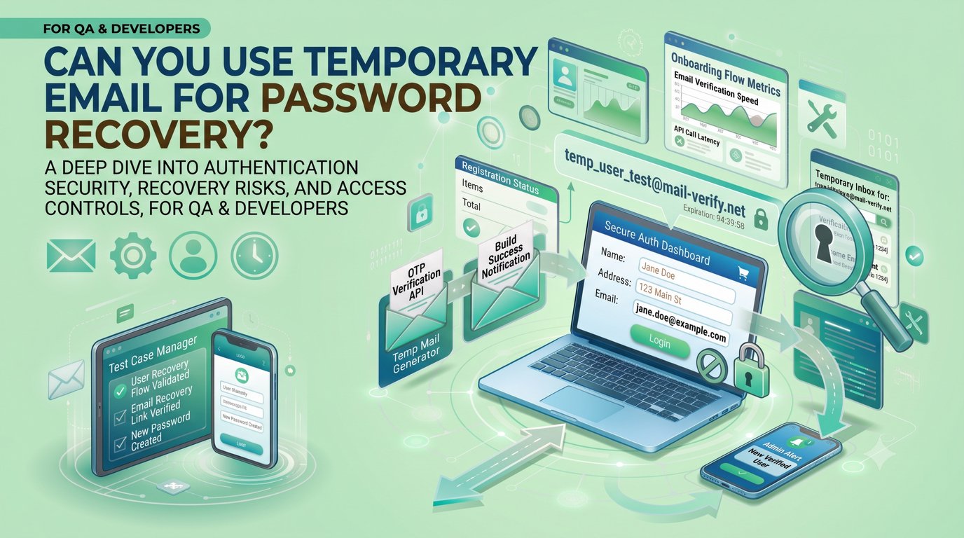 Can You Use Temporary Email for Password Recovery?