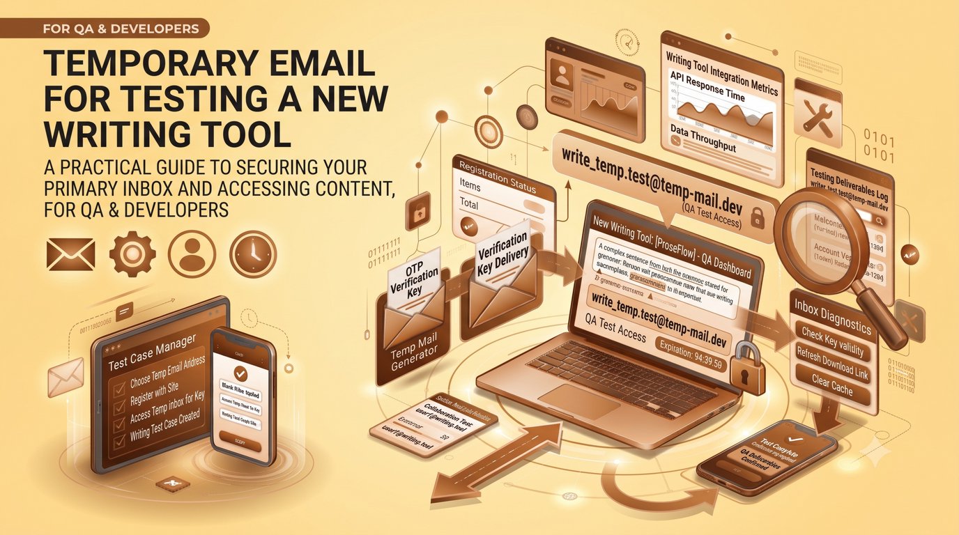 Temporary Email for Testing a New Writing Tool