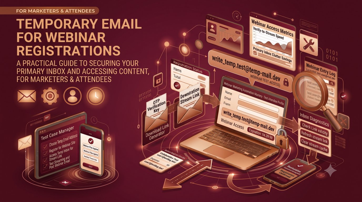 Temporary Email for Webinar Registrations