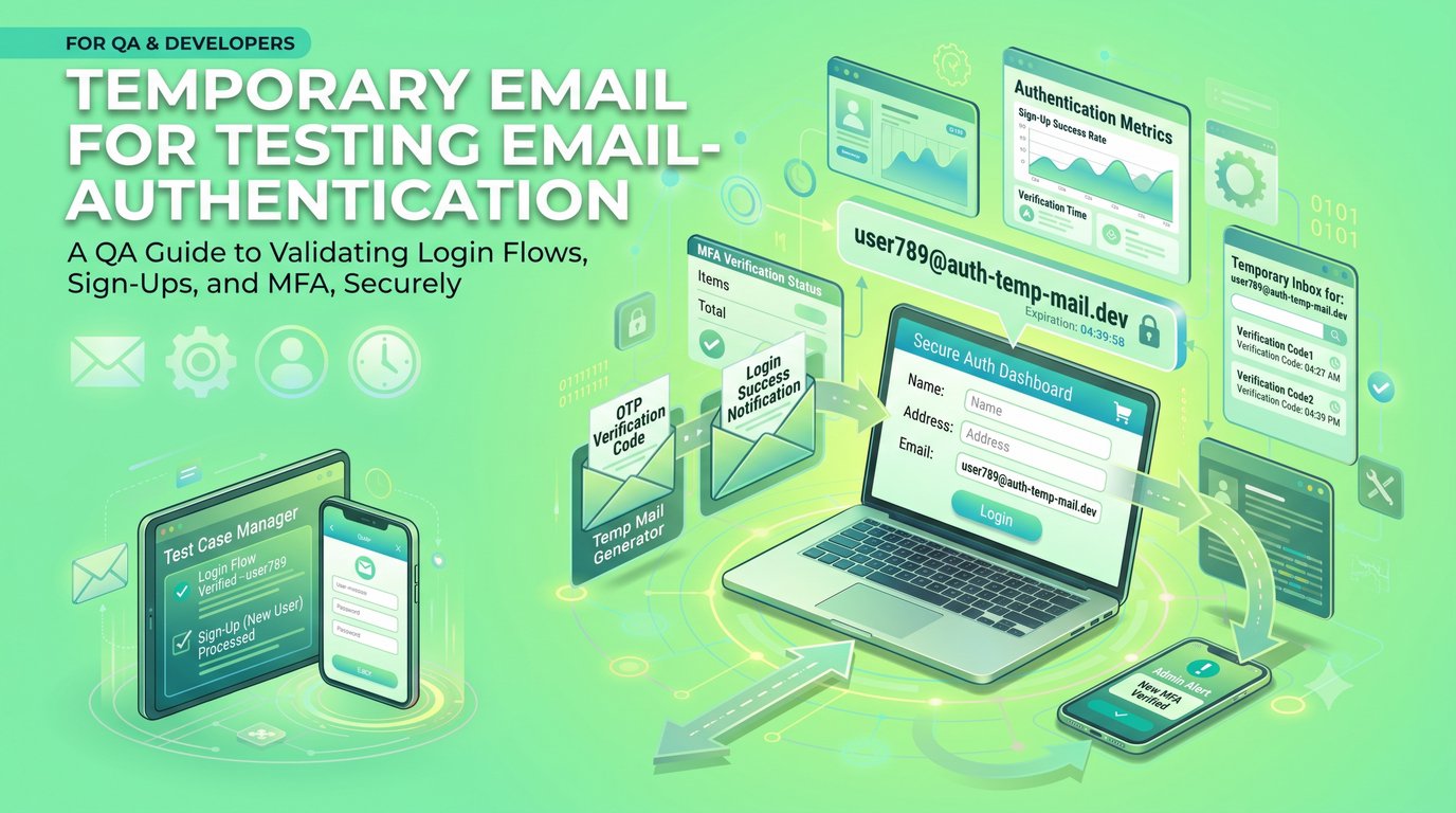 Temporary Email for Testing Email-Based Authentication